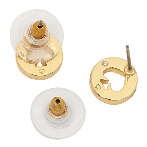 KATE SPADE • Spot The Spade Crystal Halo Earrings - Picture 4 of 7